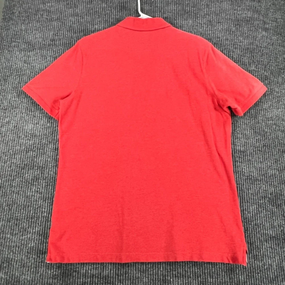 Banana Republic Polo Shirt Mens Large Red Short Sleeve Casual Outdoor Comfort